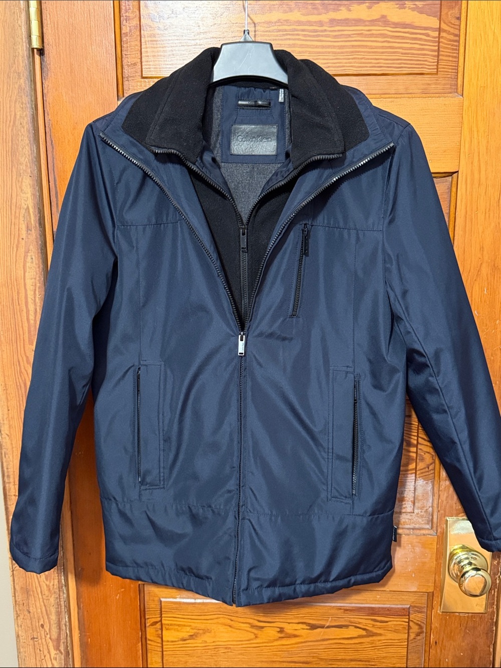 Calvin Klein Men’s Winter Coat Size Small Removable Hood and Lots of Pockets